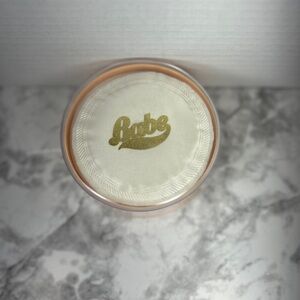 Vintage collection of Body Powder Puff and bottle- White & Gold